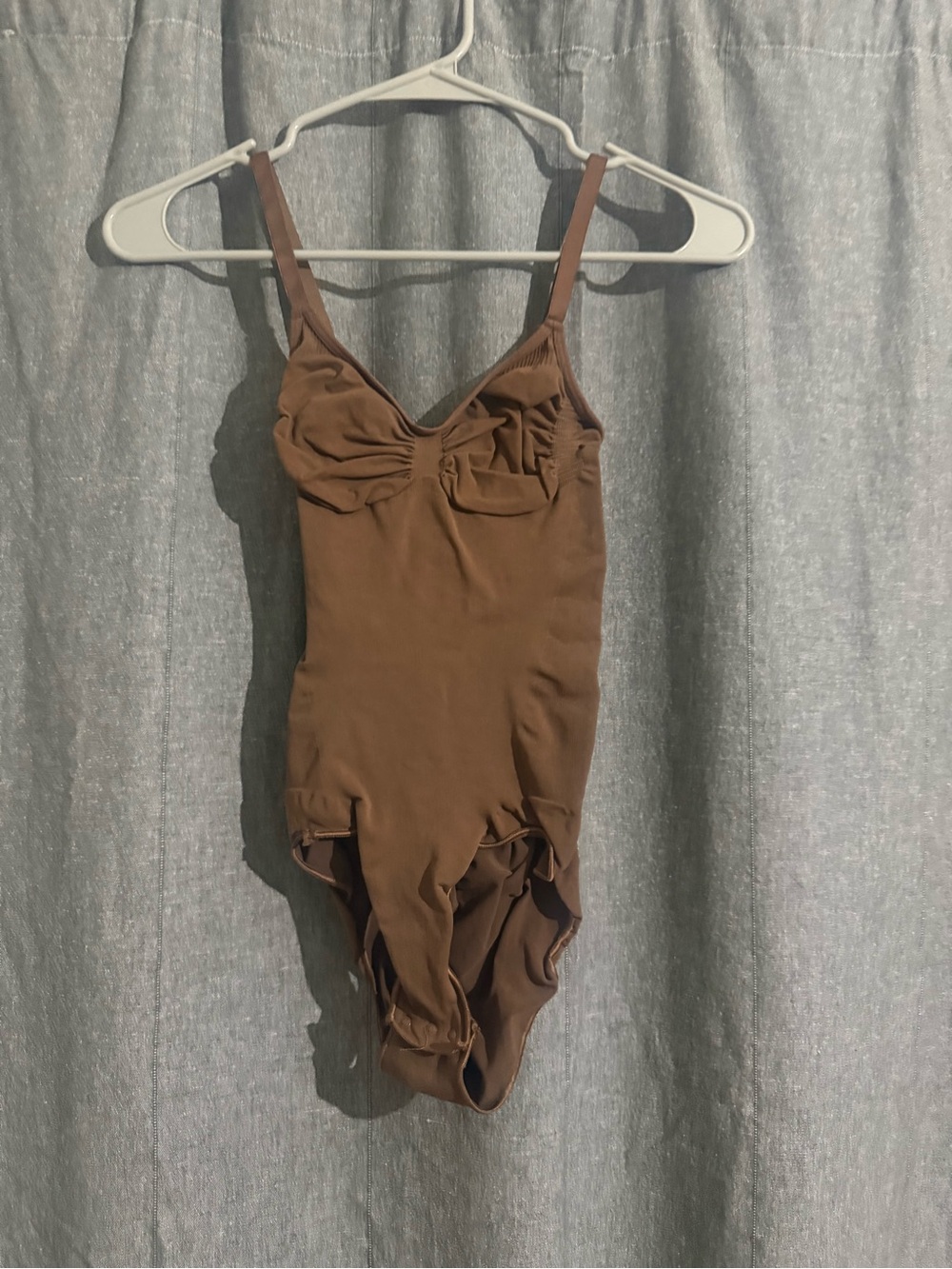 SKIMS Brown Sculpting One-Piece Bodysuit